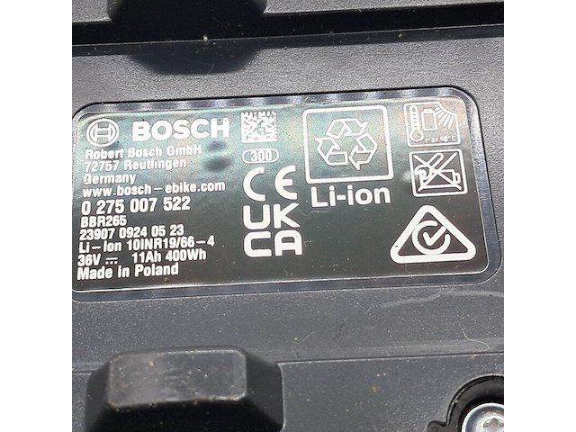 3x fietsaccu, bosch, powerpack 400 - afbeelding 10 van  11