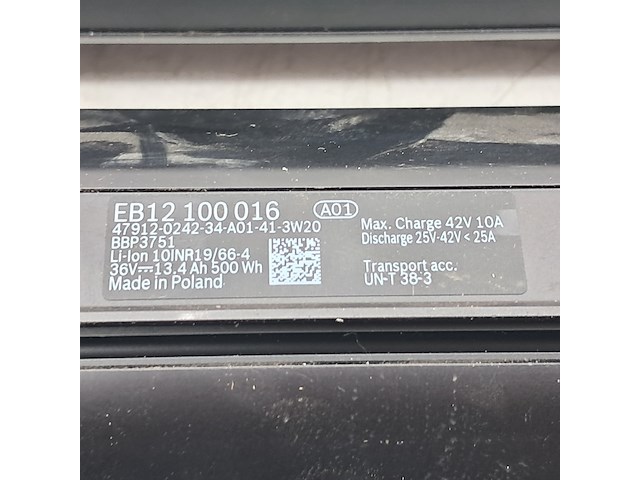 3x fietsaccu, bosch, powertube 500 - afbeelding 8 van  10