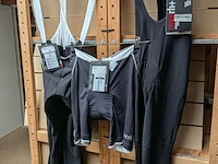 3x fietsbroek met zeem rh+, zwart / wit, mt xl
