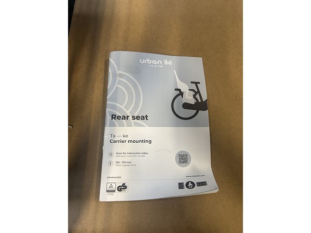 3x fietsstoel, urban iki - afbeelding 9 van  9