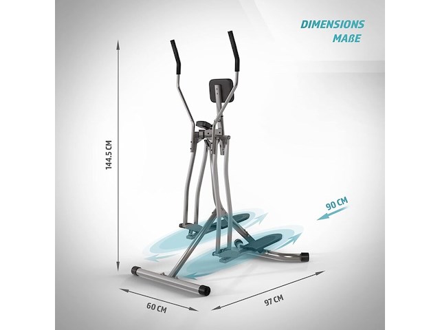 3x fitnessapparaten w.o. crosstrainer, halterbank physionics - afbeelding 1 van  6