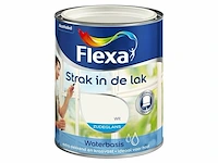 3x flexa strak in de lak acryl zijdeglans 1 liter, flexa, wit