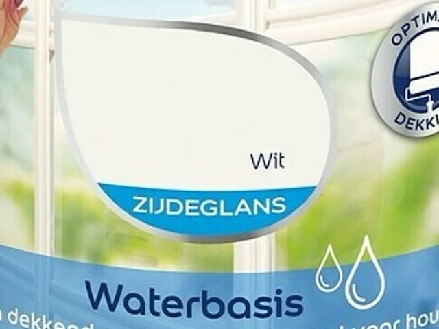 3x flexa strak in de lak acryl zijdeglans 1 liter, flexa, wit - afbeelding 2 van  2