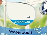 3x flexa strak in de lak acryl zijdeglans 1 liter, flexa, wit - afbeelding 2 van  2
