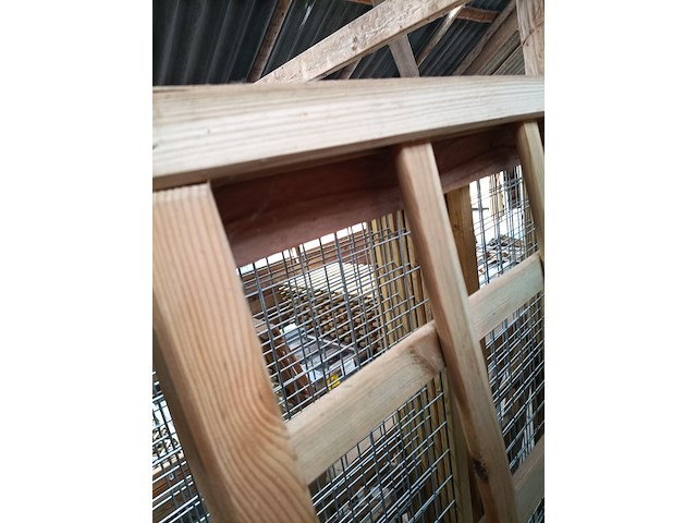 3x gaaselementen met robuuste houten rand - afbeelding 5 van  6