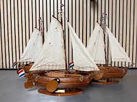 3x gedetailleerd houten scheepsmodel boeier - afbeelding 2 van  8
