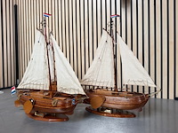 3x gedetailleerd houten scheepsmodel boeier - afbeelding 5 van  8
