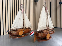 3x gedetailleerd houten scheepsmodel boeier - afbeelding 8 van  8