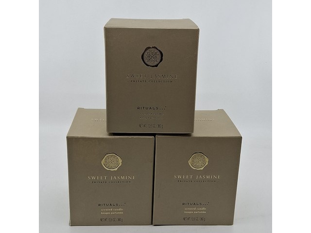 3x geurkaars, rituals, sweet jasmine - afbeelding 1 van  6