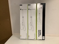 3x glijstang voor stortdouche, excl. kop aqua su, sumari, chroom - afbeelding 1 van  3