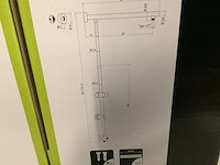 3x glijstang voor stortdouche, excl. kop aqua su, sumari, chroom - afbeelding 2 van  3