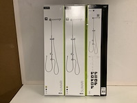 3x glijstang voor stortdouche, excl. kop aqua su, sumari, chroom - afbeelding 1 van  3