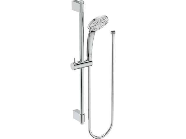 3x glijstangset met handdouche ideal standard, idealrain s1, chroom - afbeelding 1 van  8