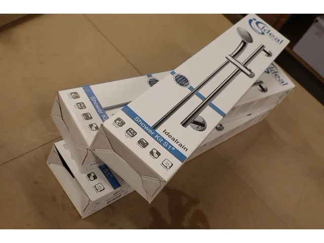 3x glijstangset met handdouche ideal standard, idealrain s1, chroom - afbeelding 3 van  8
