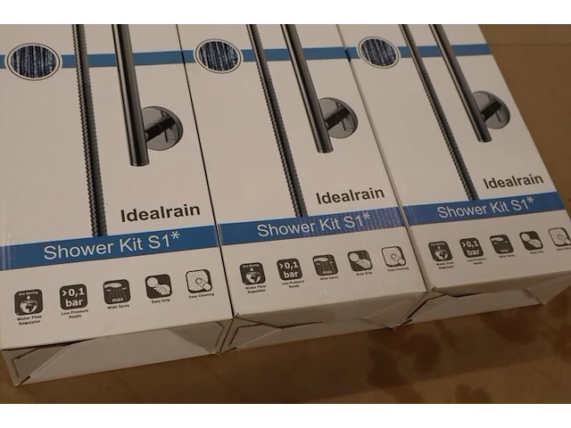 3x glijstangset met handdouche ideal standard, idealrain s1, chroom - afbeelding 4 van  8