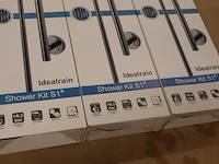 3x glijstangset met handdouche ideal standard, idealrain s1, chroom - afbeelding 4 van  8