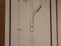 3x glijstangset met handdouche ideal standard, idealrain s1, chroom - afbeelding 6 van  8