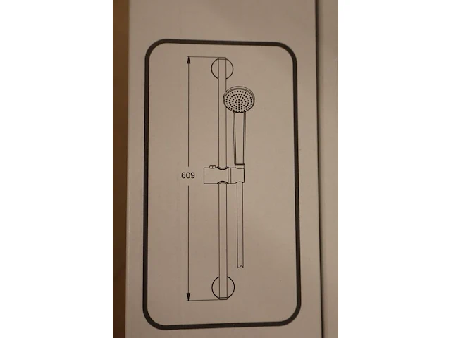 3x glijstangset met handdouche ideal standard, idealrain s1, chroom - afbeelding 7 van  8