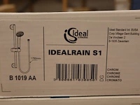 3x glijstangset met handdouche ideal standard, idealrain s1 + s3, chroom - afbeelding 2 van  9