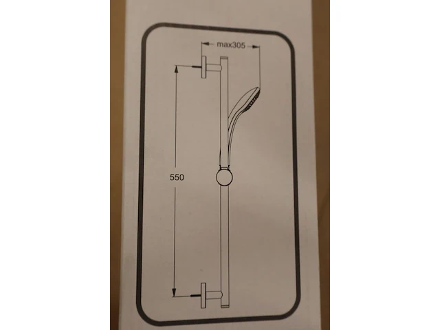 3x glijstangset met handdouche ideal standard, idealrain s1 + s3, chroom - afbeelding 5 van  9