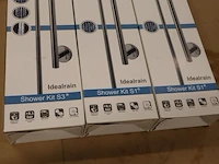 3x glijstangset met handdouche ideal standard, idealrain s1 + s3, chroom - afbeelding 7 van  9