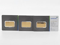 3x goudbaar, 10 gram, umicore - afbeelding 1 van  7