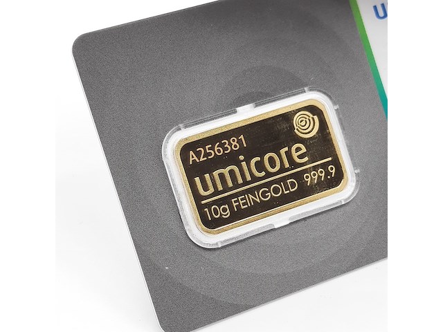 3x goudbaar, 10 gram, umicore - afbeelding 3 van  7