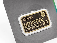 3x goudbaar, 10 gram, umicore - afbeelding 3 van  7