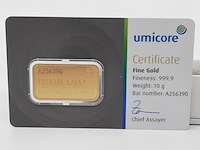 3x goudbaar, 10 gram, umicore - afbeelding 6 van  7