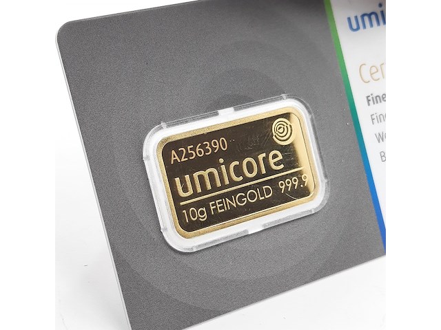 3x goudbaar, 10 gram, umicore - afbeelding 7 van  7