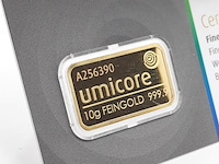 3x goudbaar, 10 gram, umicore - afbeelding 7 van  7