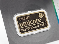 3x goudbaar, 10 gram, umicore - afbeelding 3 van  7