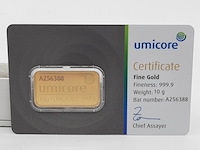 3x goudbaar, 10 gram, umicore - afbeelding 4 van  7