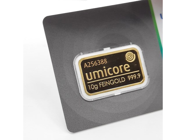 3x goudbaar, 10 gram, umicore - afbeelding 5 van  7