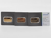 3x goudbaar, 10 gram, umicore - afbeelding 1 van  7