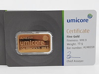 3x goudbaar, 10 gram, umicore - afbeelding 2 van  7