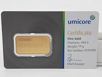 3x goudbaar, 10 gram, umicore - afbeelding 6 van  7