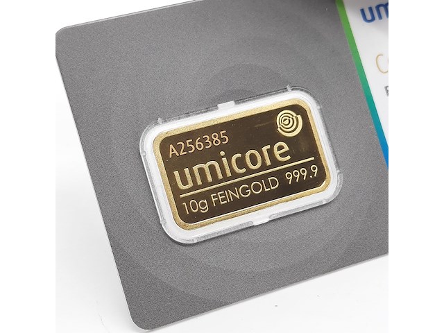 3x goudbaar, 10 gram, umicore - afbeelding 7 van  7