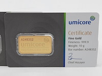 3x goudbaar, 10 gram, umicore - afbeelding 4 van  7