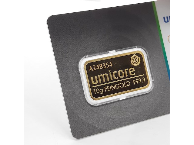 3x goudbaar, 10 gram, umicore - afbeelding 7 van  7