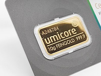 3x goudbaar, 10 gram, umicore - afbeelding 3 van  7