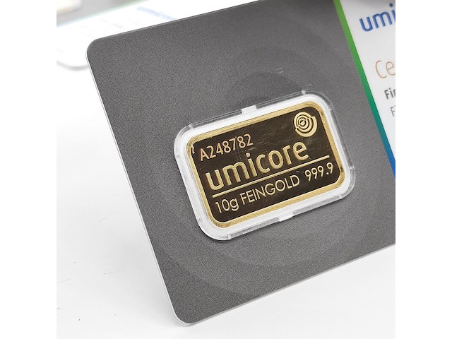 3x goudbaar, 10 gram, umicore - afbeelding 5 van  7