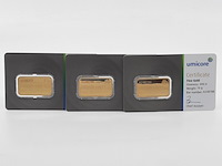 3x goudbaar, 10 gram, umicore - afbeelding 1 van  7