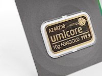 3x goudbaar, 10 gram, umicore - afbeelding 5 van  7