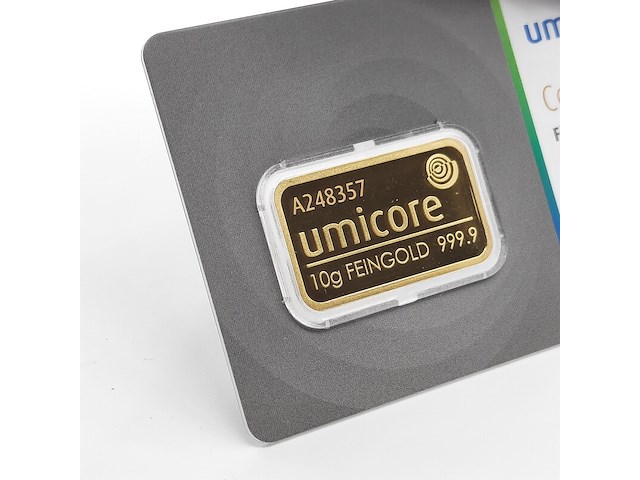 3x goudbaar, 10 gram, umicore - afbeelding 7 van  7