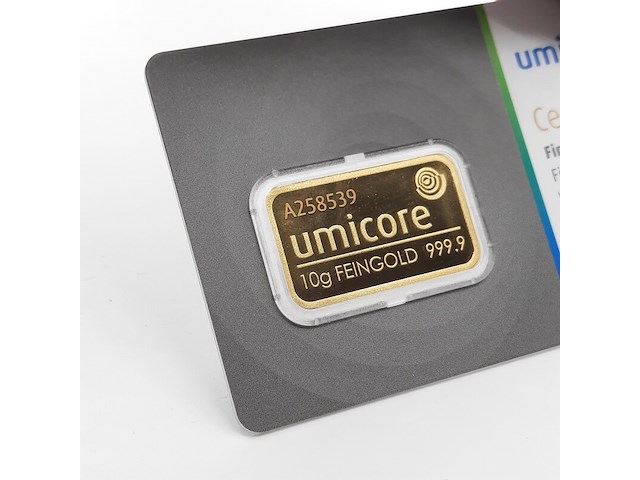 3x goudbaar, 10 gram, umicore - afbeelding 5 van  7