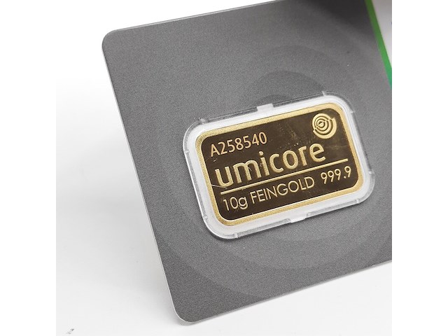 3x goudbaar, 10 gram, umicore - afbeelding 7 van  7