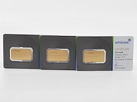 3x goudbaar, 10 gram, umicore - afbeelding 1 van  7