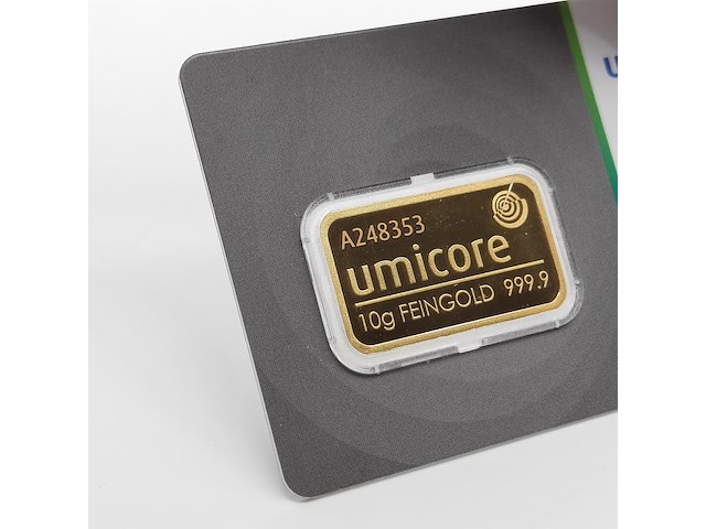3x goudbaar, 10 gram, umicore - afbeelding 5 van  7