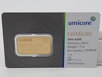 3x goudbaar, 10 gram, umicore - afbeelding 6 van  7